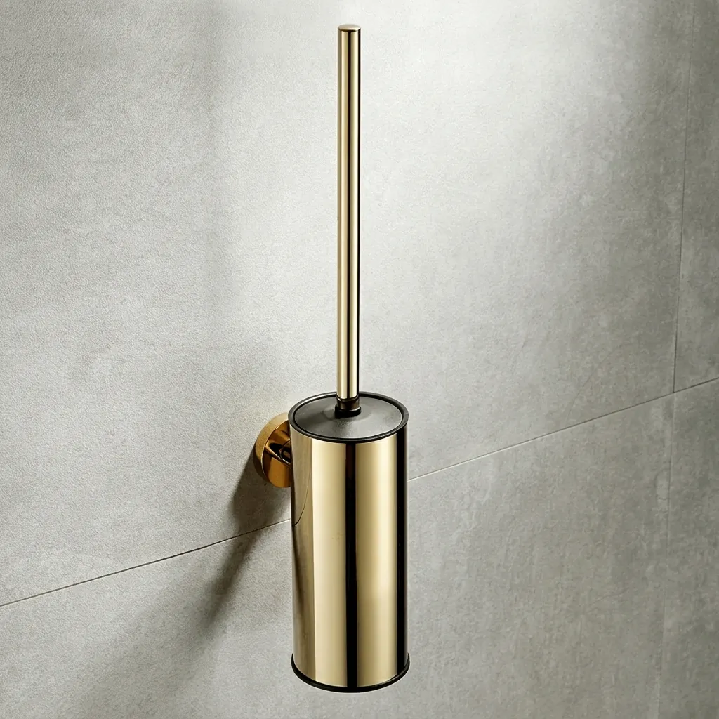 Round Stainless Steel Wall Mount Toilet Brush Holder 190mm [1033] — TBR-1033 (image 7)