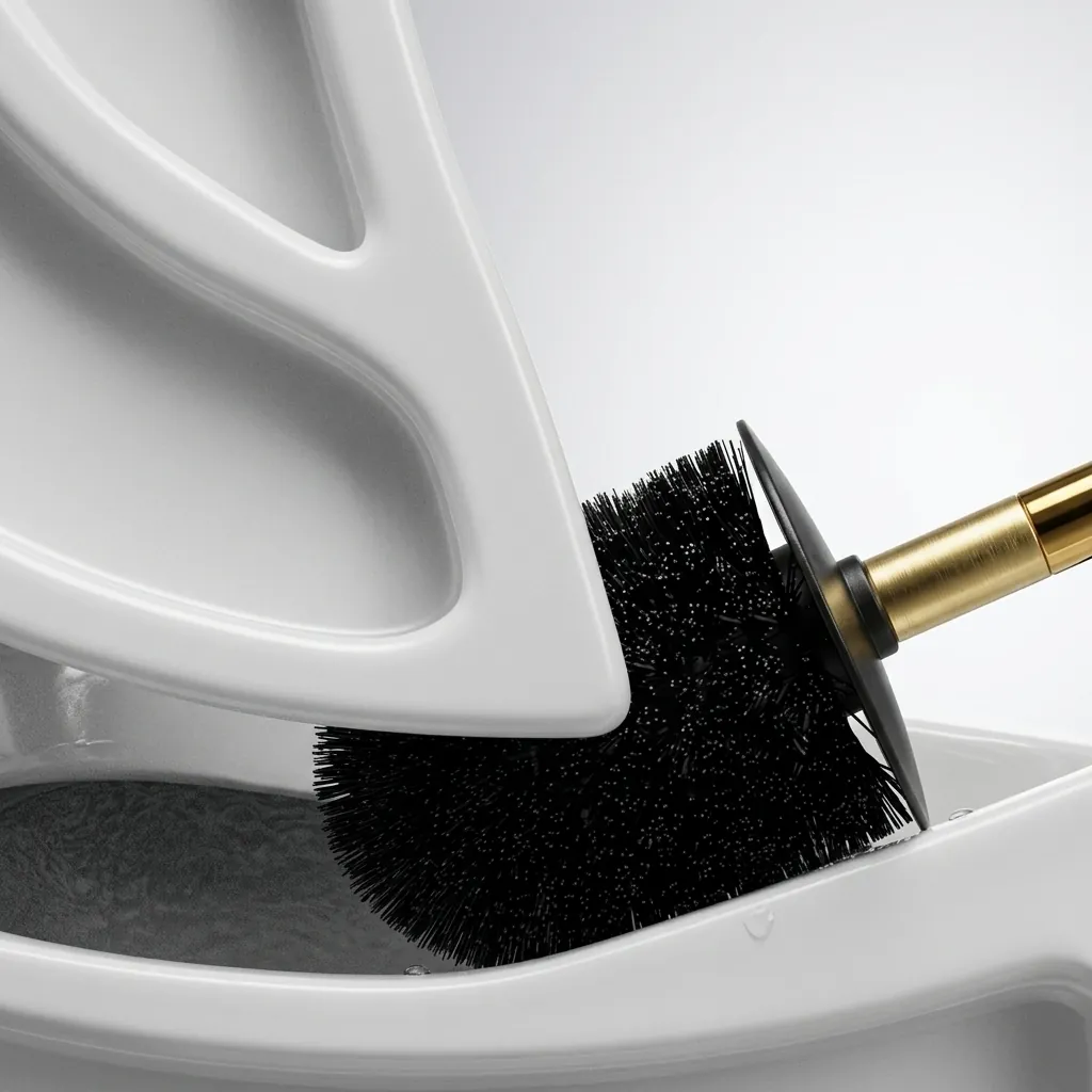 Round Stainless Steel Wall Mount Toilet Brush Holder 190mm [1033] — TBR-1033 (image 9)