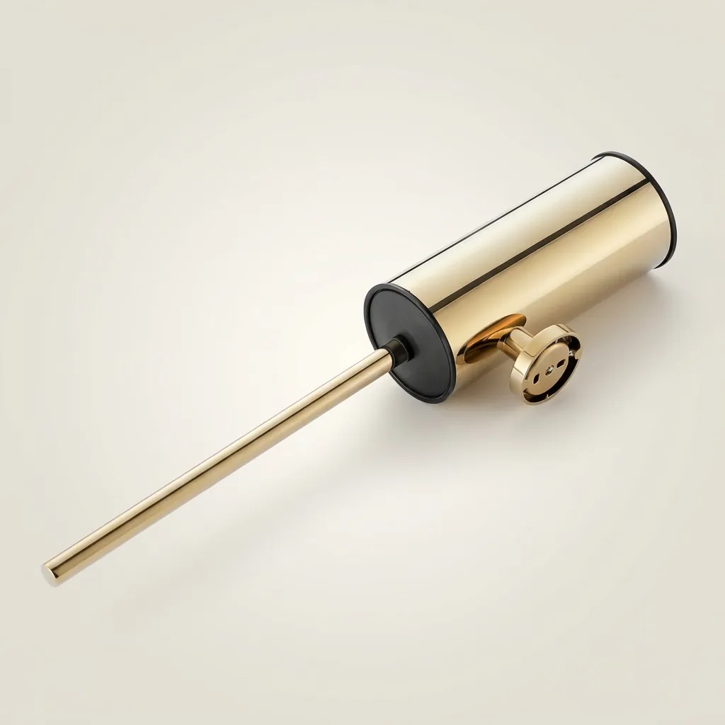 Round Stainless Steel Wall Mount Toilet Brush Holder 190mm [1033] — TBR-1033 (image 10)