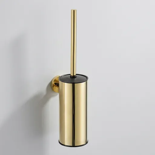 Round Stainless Steel Wall Mount Toilet Brush Holder 190mm [1033] — TBR-1033