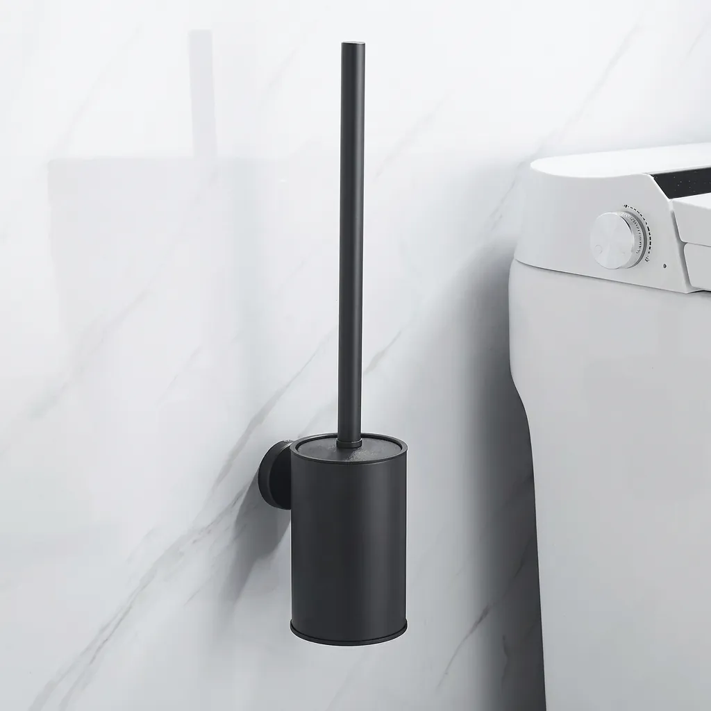 Round Stainless Steel Wall Mount Toilet Brush Holder 130mm [1034] — TBR-1034 (image 2)