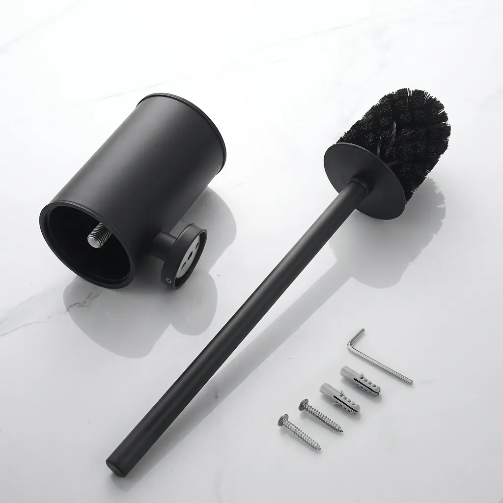 Round Stainless Steel Wall Mount Toilet Brush Holder 130mm [1034] — TBR-1034 (image 3)