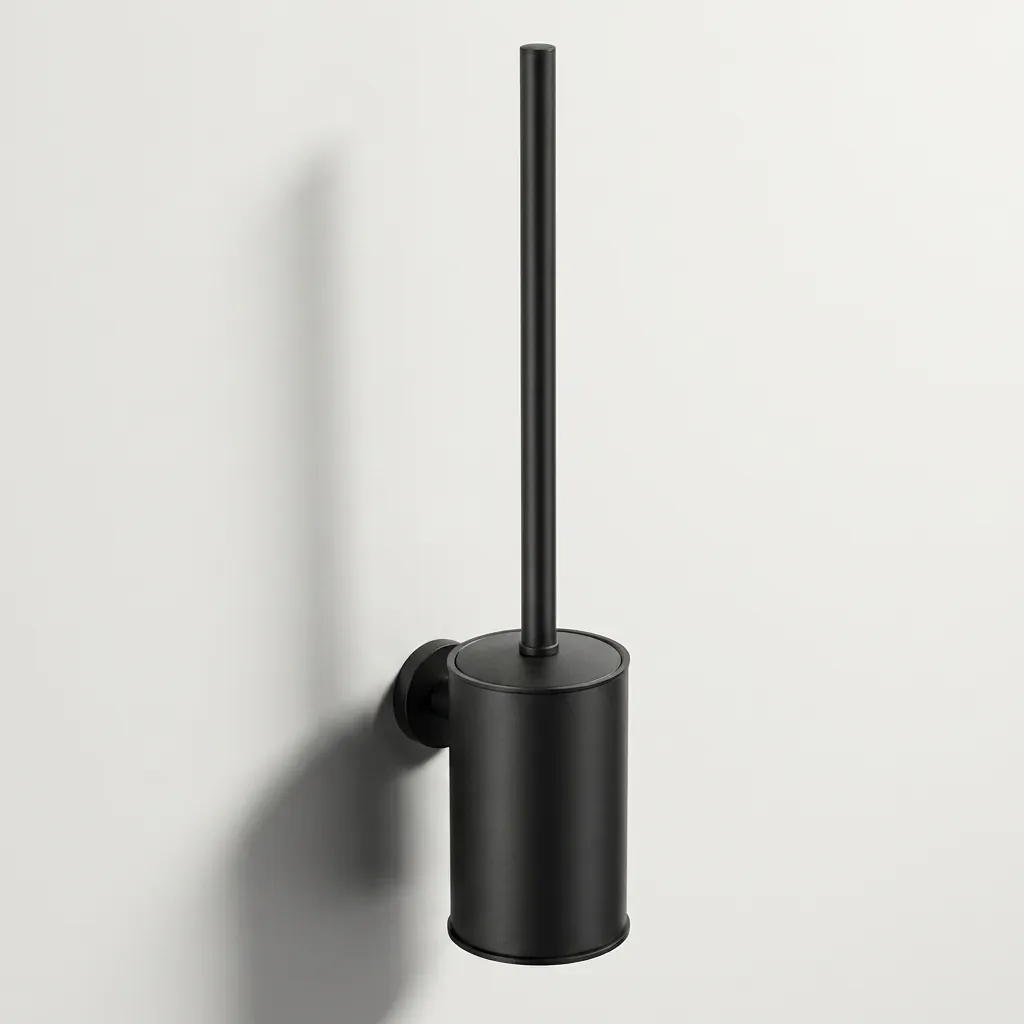 Round Stainless Steel Wall Mount Toilet Brush Holder 130mm [1034] — TBR-1034 (image 4)