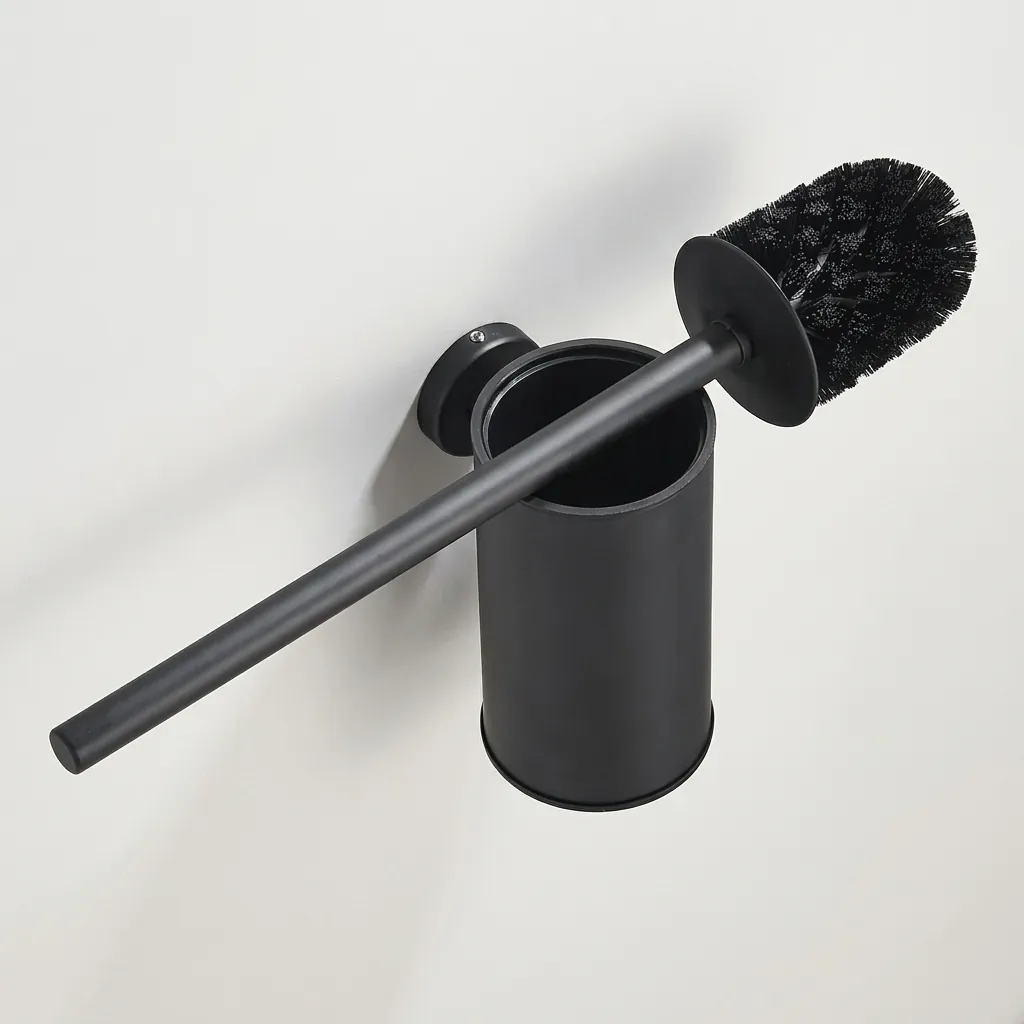 Round Stainless Steel Wall Mount Toilet Brush Holder 130mm [1034] — TBR-1034 (image 5)