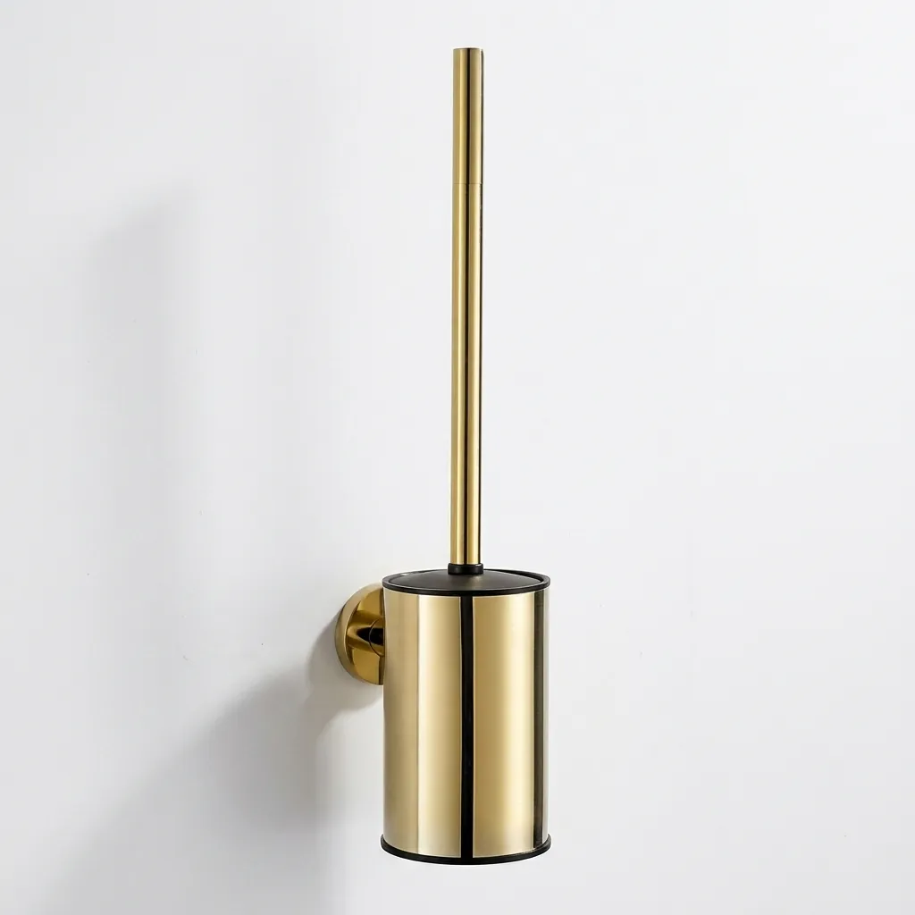 Round Stainless Steel Wall Mount Toilet Brush Holder 130mm [1036] — TBR-1036 (image 5)