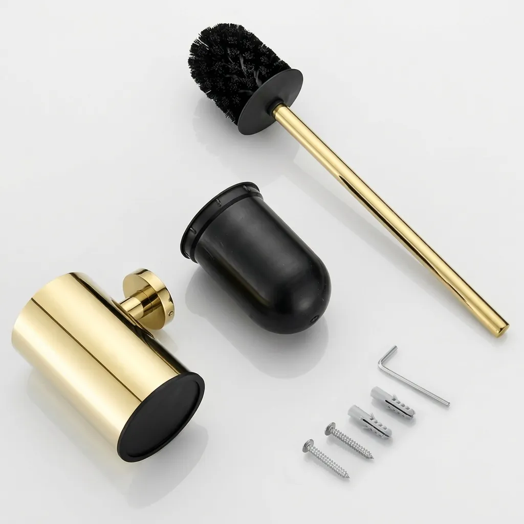 Round Stainless Steel Wall Mount Toilet Brush Holder 130mm [1036] — TBR-1036 (image 6)