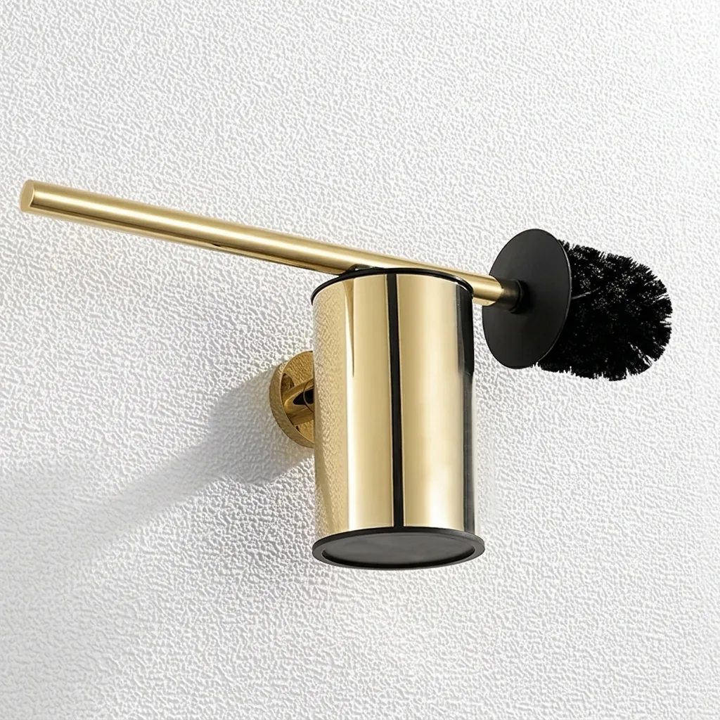 Round Stainless Steel Wall Mount Toilet Brush Holder 130mm [1036] — TBR-1036 (image 8)