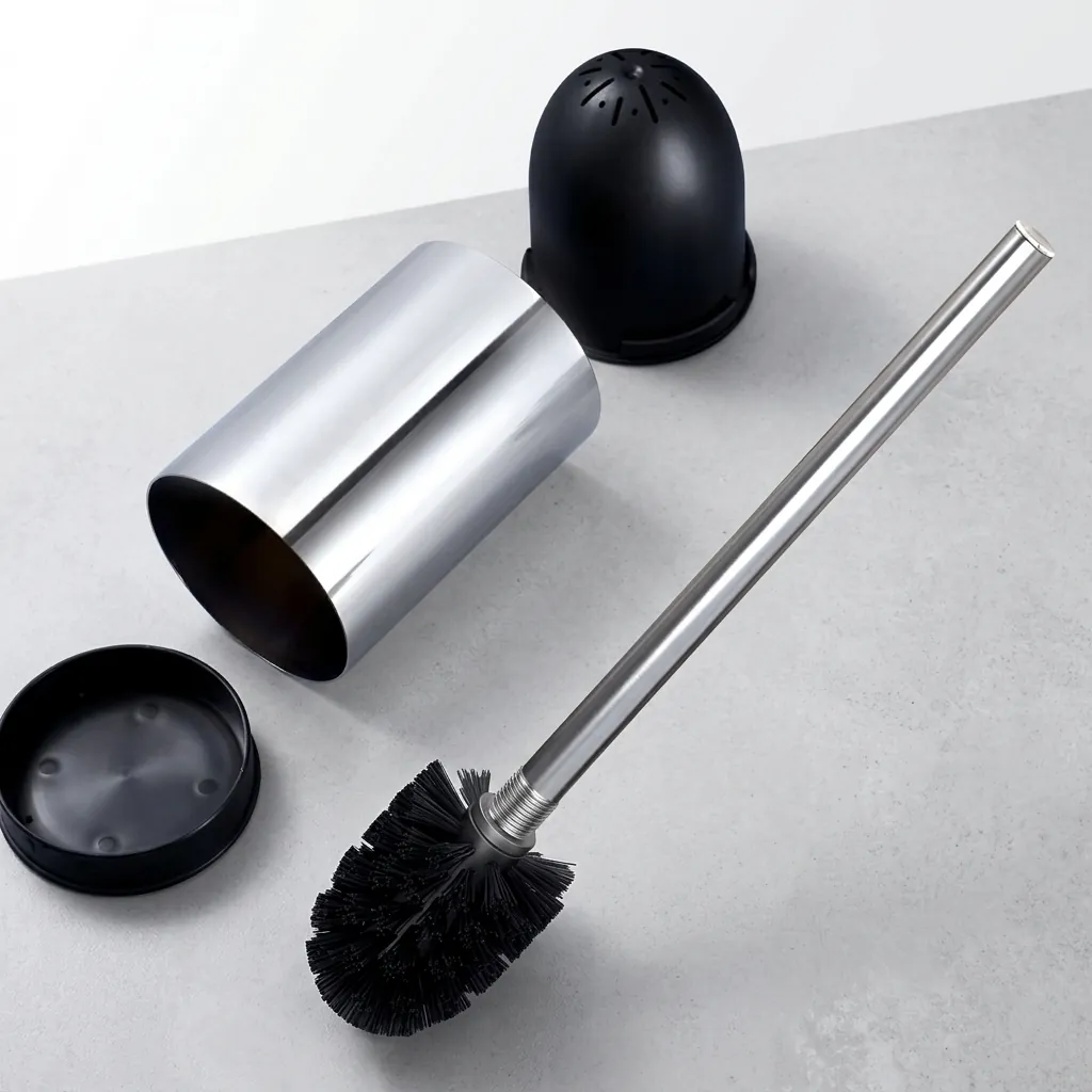 Stainless Steel Wall-Mounted Toilet Brush Holder — TBR-1038 (image 4)