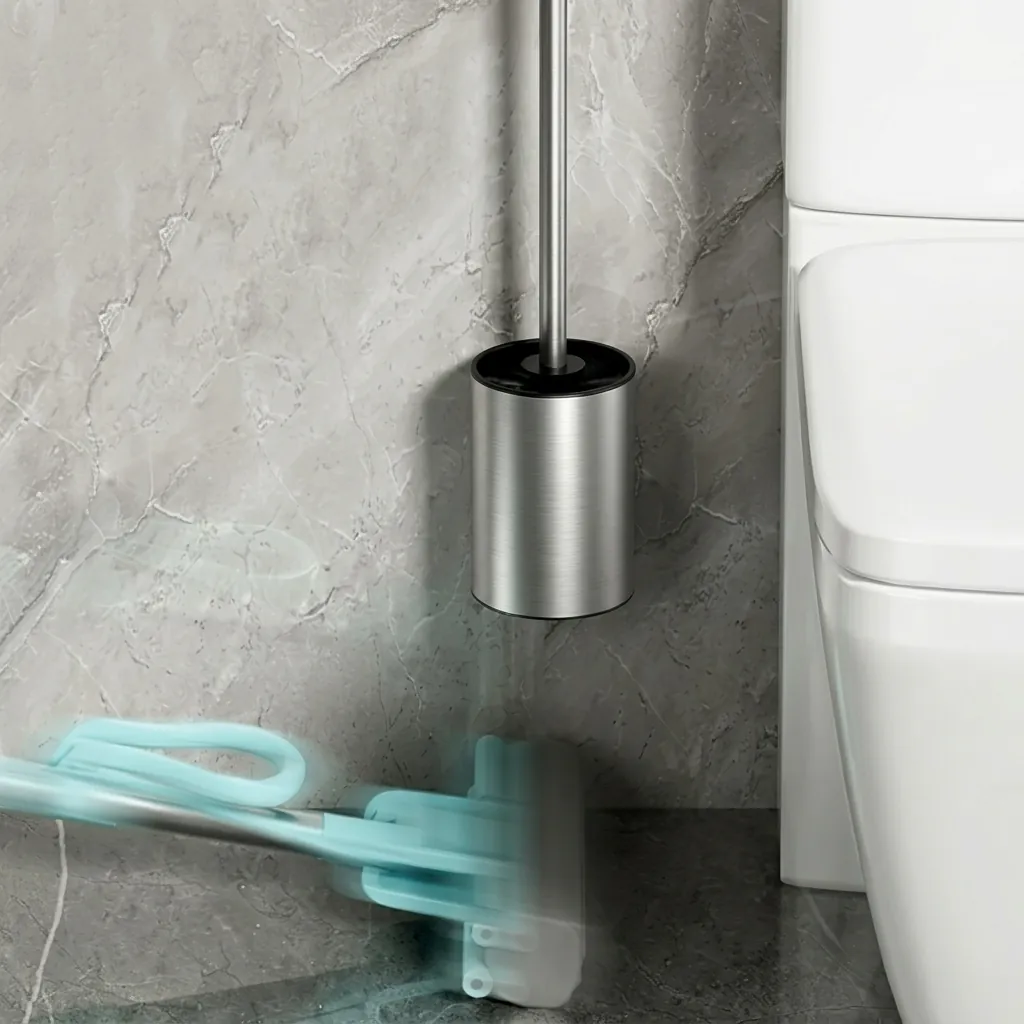 Stainless Steel Wall-Mounted Toilet Brush Holder — TBR-1038 (image 6)