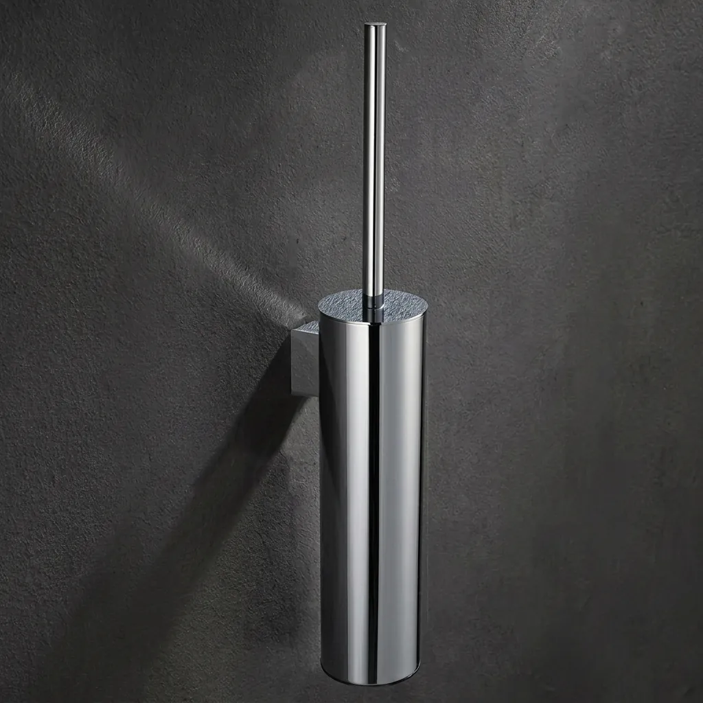 Round Stainless Steel Wall Mount Toilet Brush Holder 280mm — TBR-1040 (image 3)