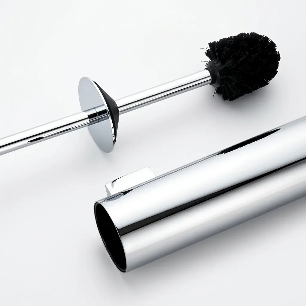Round Stainless Steel Wall Mount Toilet Brush Holder 280mm — TBR-1040 (image 7)