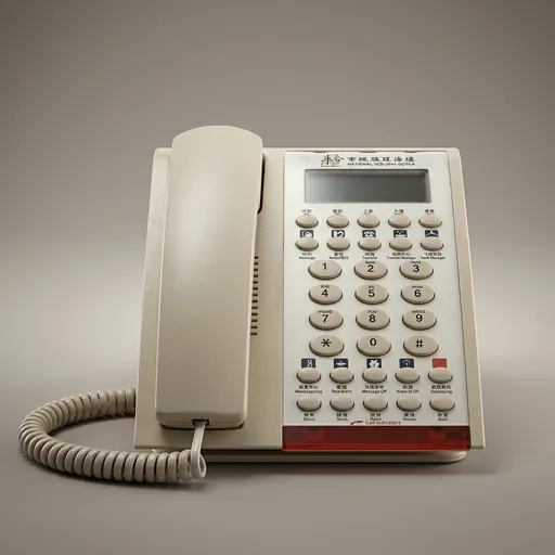 Hotel Display Desk Telephone with One-Touch Buttons [1039] — TEL-1039