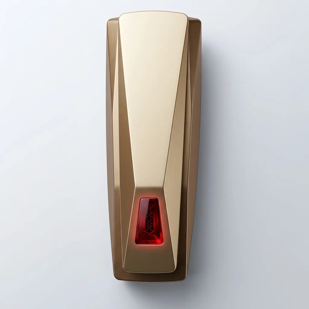 Telephone For Hotel Room - Uv Oil [1050] — TEL-1050 — A hotel room telephone with an ergonomic design and a high-gloss UV-coated gold shell that resists fading. A soft ring tone, ring-indicator light, SOS emergency key, auto-redial and mute make it practical, with protection against EMI, moisture and lightning. Desk or wall mountable, finished in gold. (image 4)