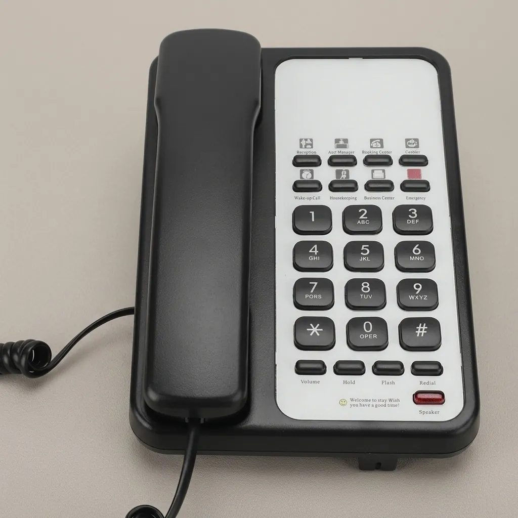 Hotel Desk Telephone with One-Touch Buttons [1068] — TEL-1068 (image 2)