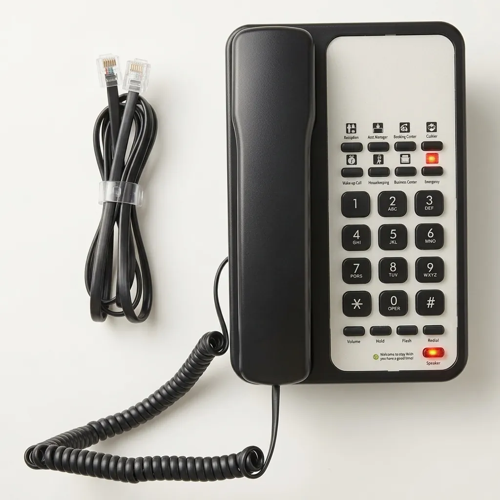 Hotel Desk Telephone with One-Touch Buttons [1068] — TEL-1068 (image 3)