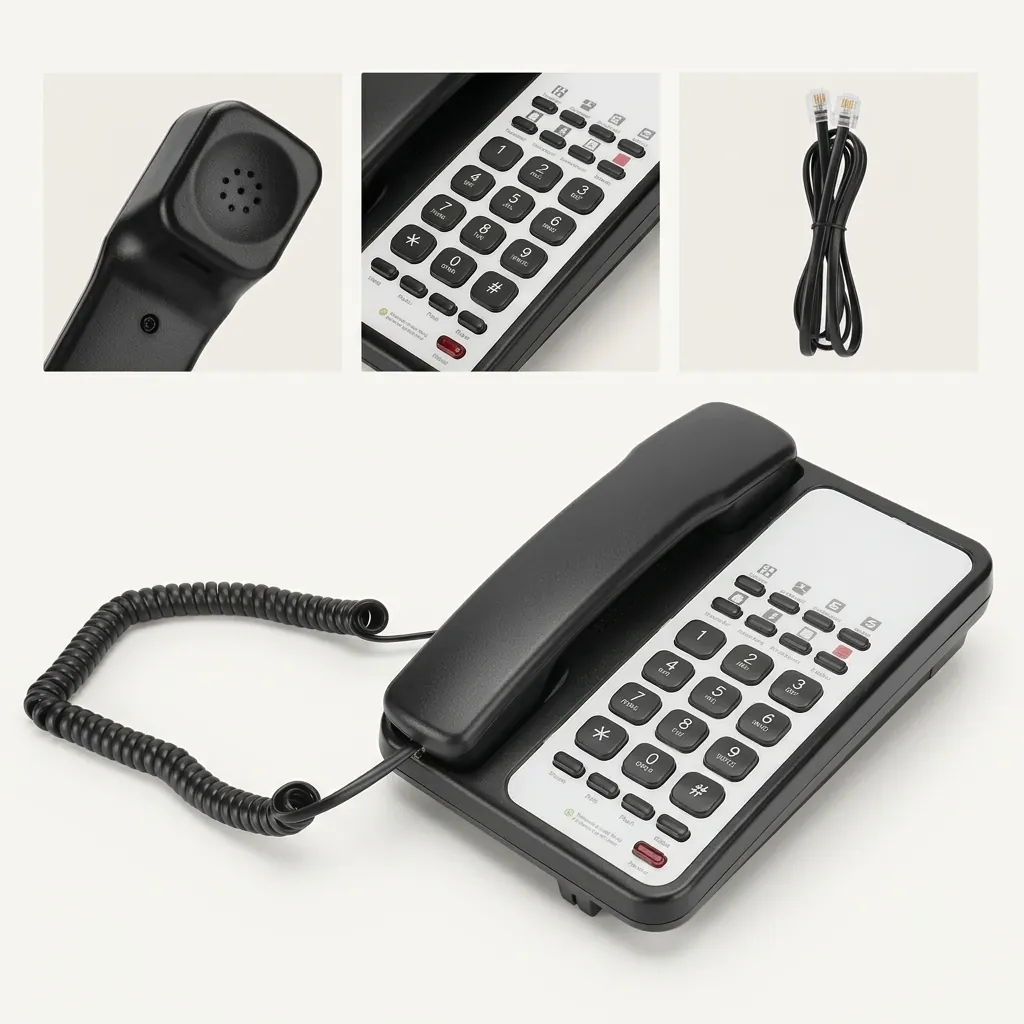 Hotel Desk Telephone with One-Touch Buttons [1068] — TEL-1068 (image 7)