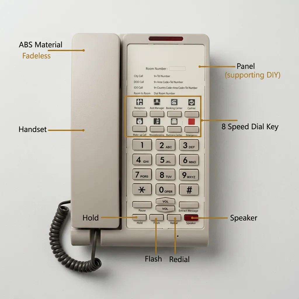 Telephone For Hotel Room – Acrylic [1074] — TEL-1074 (image 11)