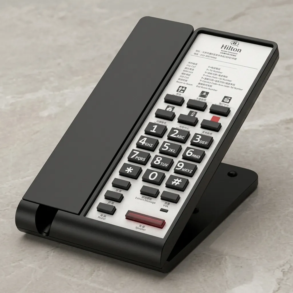 Hotel Desk Telephone with One-Touch Buttons [1078] — TEL-1078 (image 2)