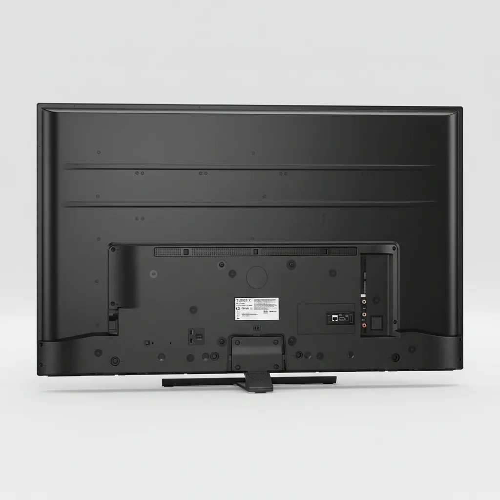 Turbo-X Hotel TV 43" 4K Ultra HD — TVS-1029 — A 43-inch Turbo-X hotel TV with a 4K Ultra HD 3840x2160 panel and a Smart Linux platform. Hotel features include USB cloning, hotel mode and menu, plus WiFi, Netflix, YouTube and Miracast casting. Three HDMI inputs, Ethernet and DVB-T2 with satellite tuner. (image 5)
