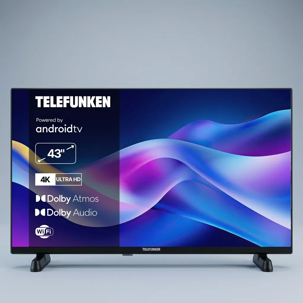 Telefunken 43″ 4k Android TV with LED — TVS-1032