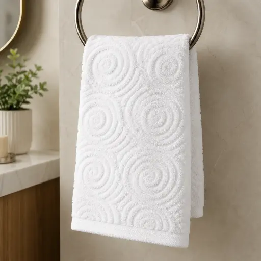 Face Towel (Jacquard Spiral Yarn) — TWL-1028