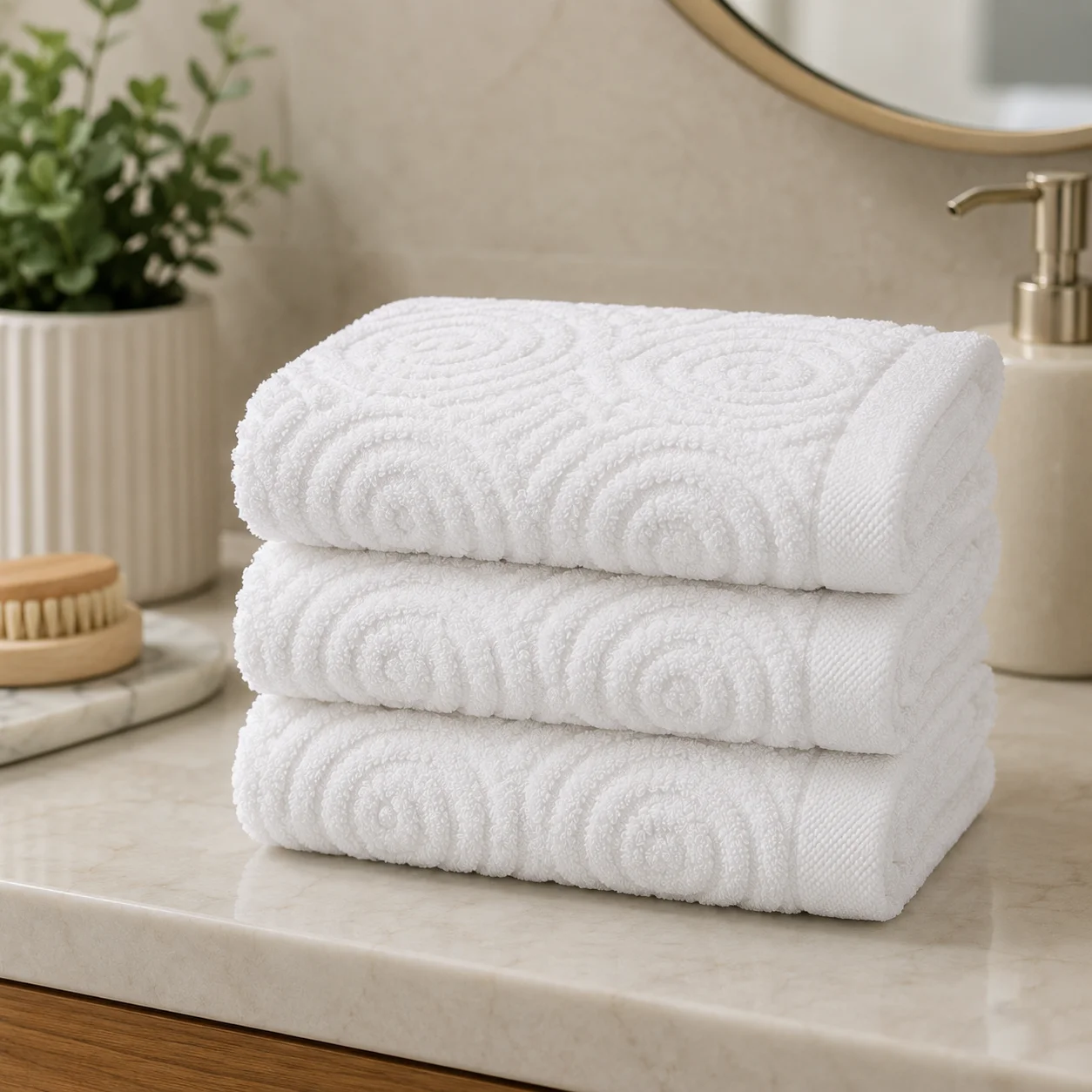 Face Towel (Jacquard Spiral Yarn) — TWL-1028 (image 2)