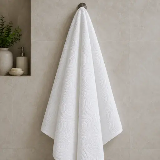Bath Towel (Jacquard Spiral Yarn) — TWL-1029