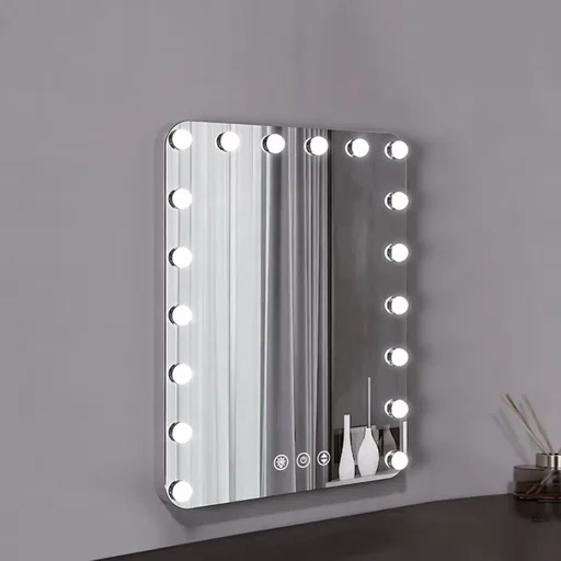 Portrait Vanity Mirror with LED Bulbs — VNM-1026