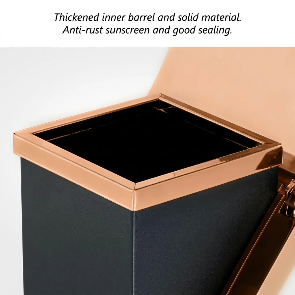 Trash Can Bin With Ashtray Stainless Steel — WBN-1025 (image 5)