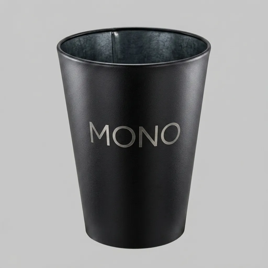 Round Trash Can Bin With Ashtray Stainless Steel [1027] — WBN-1027 (image 2)