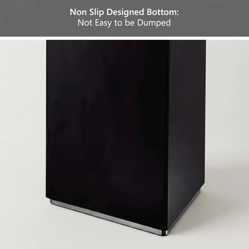 Square Standing Bin With Ashtray Stainless Steel [1032] — WBN-1032 (image 5)