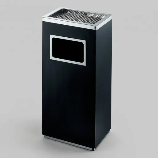 Rectangle Standing Bin With Ashtray — WBN-1033