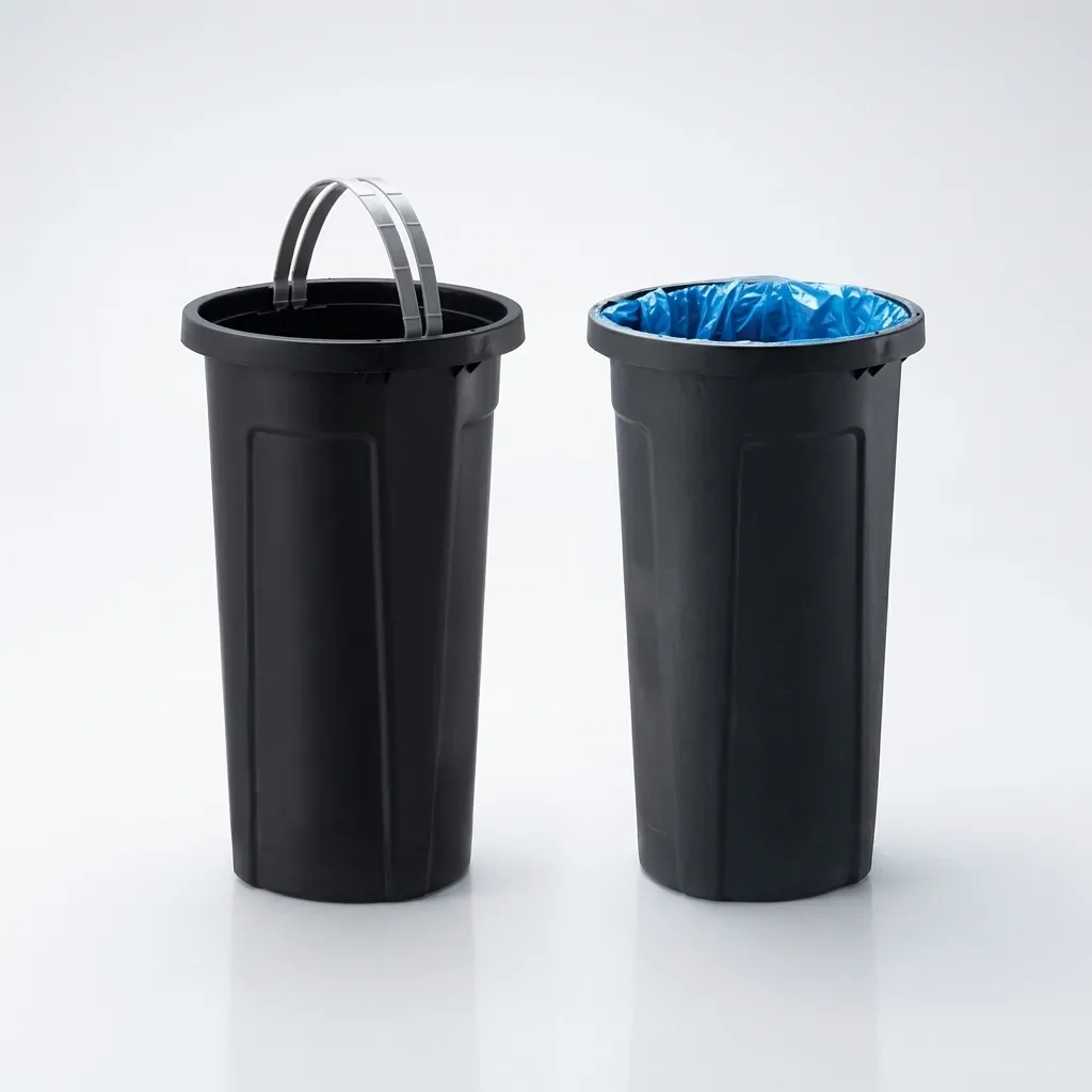 Round Outdoor Metal Trash Can Bin 55L [1037] — WBN-1037 (image 3)