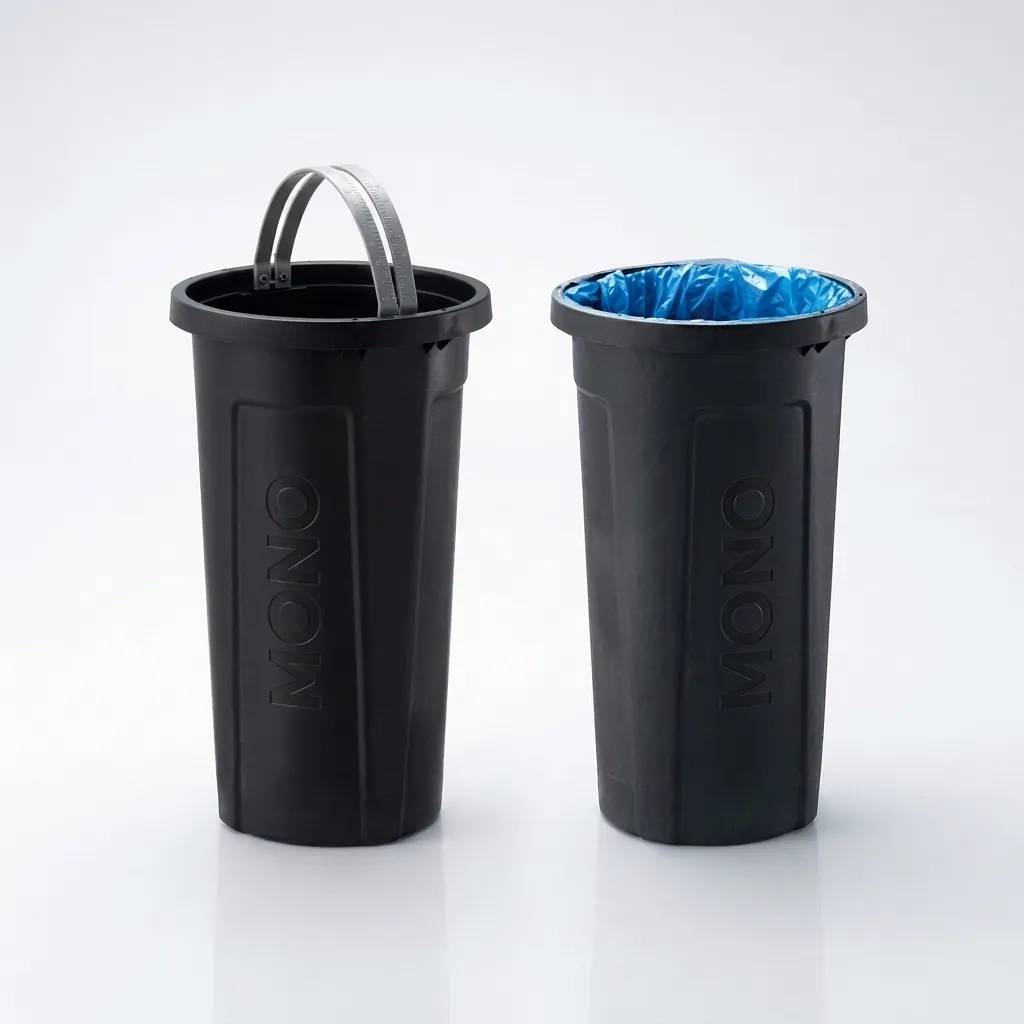Round Outdoor Metal Trash Can Bin 55L [1039] — WBN-1039 (image 2)