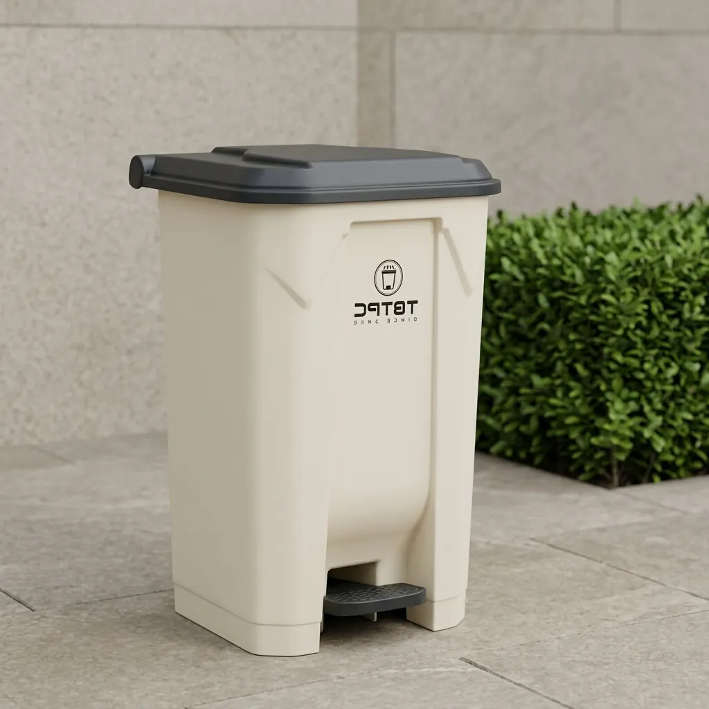 Plastic Garbage Waste Dustbin With Pedal — WBN-1047 (image 3)