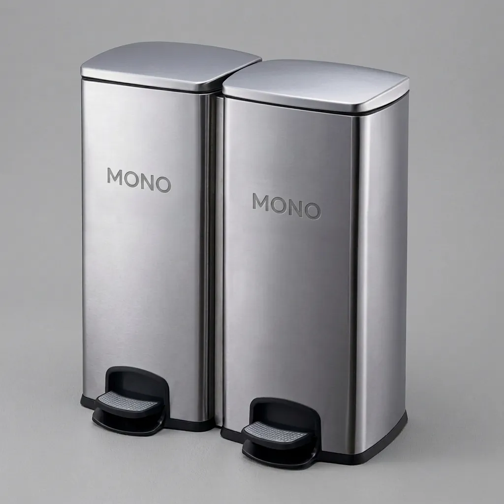 Stainless Steel Recycle Pedal Bin 60L — WBN-1048 (image 1)