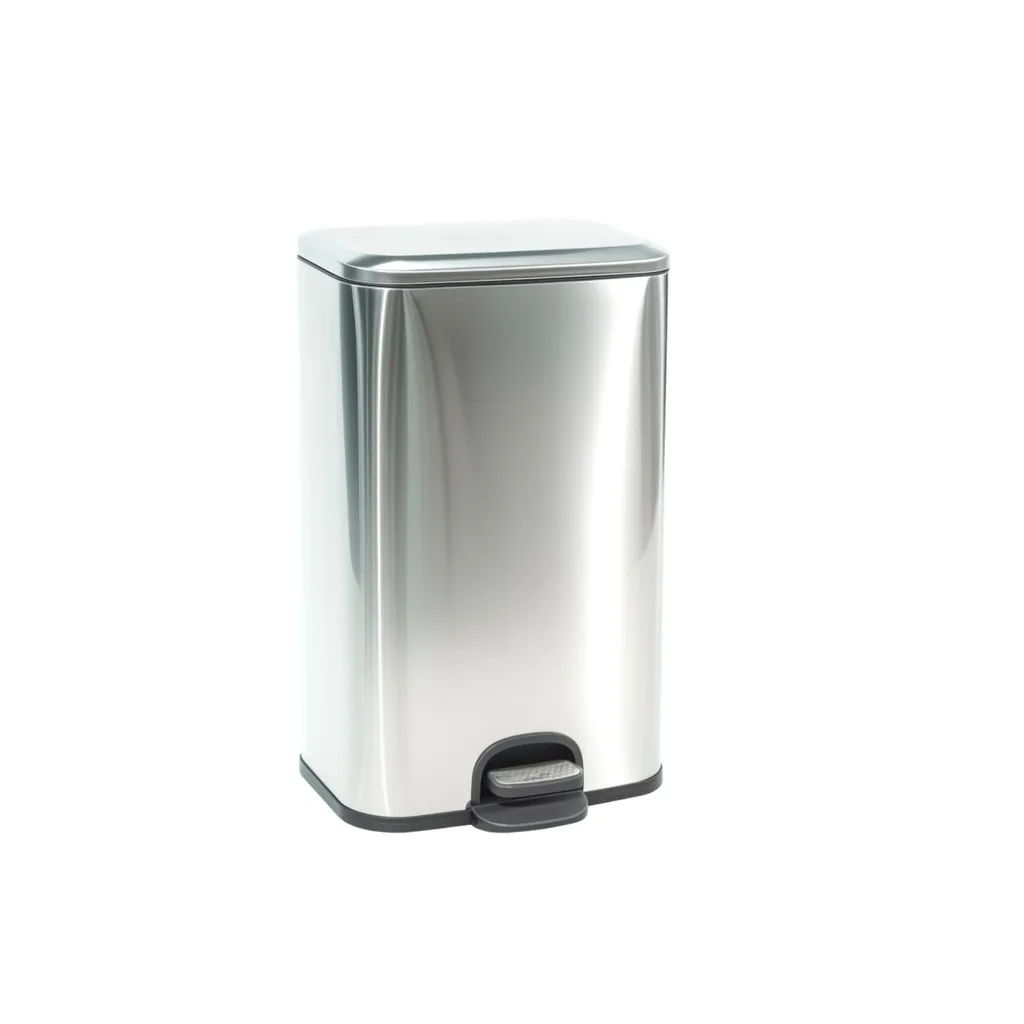 Stainless Steel Pedal Bin 50L with Plastic Liner — WBN-1076