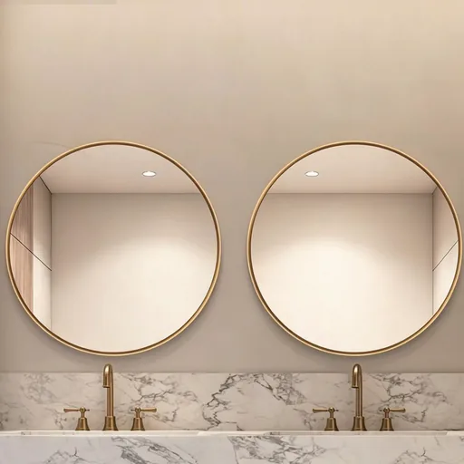 Round Aluminum Framed Mirror — WLM-1027
