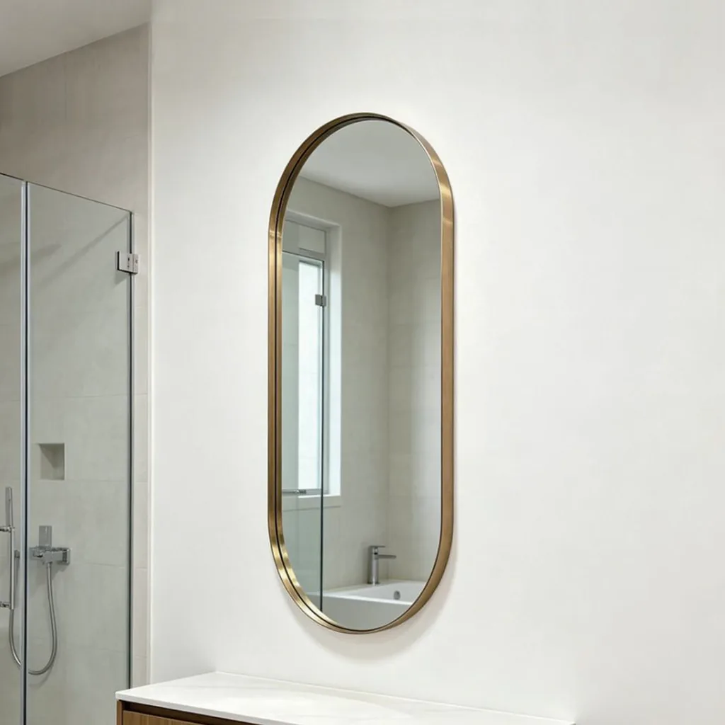 Capsule Stainless Steel Framed Mirror — WLM-1030