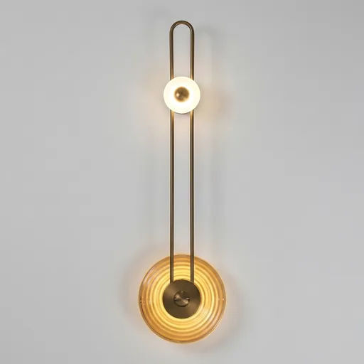 Oval Frame Wall Lamp with Glass Disc — WLP-1034