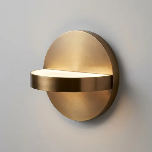 Round Backplate Wall Lamp with Acrylic Diffuser — WLP-1037