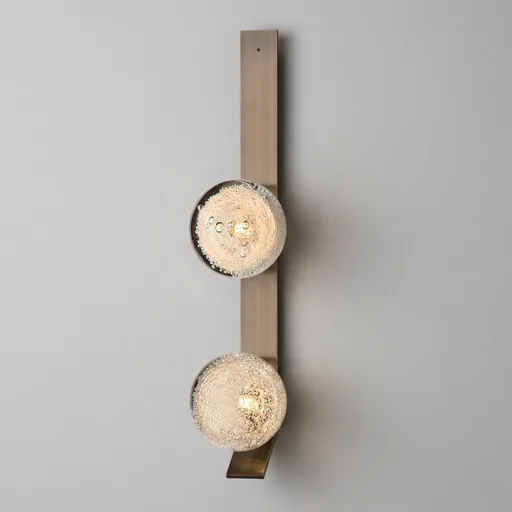 Twin Bubble Glass Disc Wall Lamp — WLP-1039