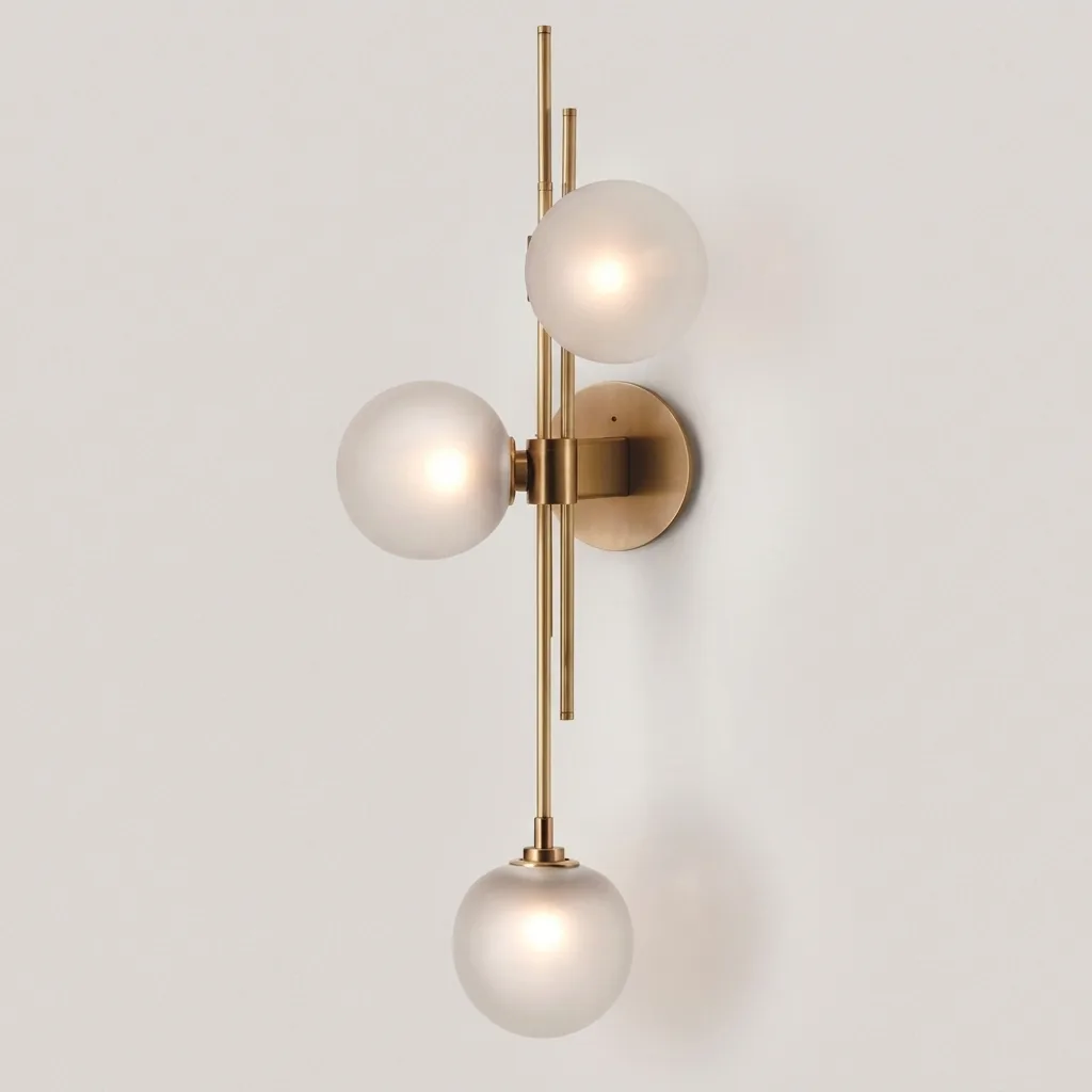 Frosted Glass Globe Wall Lamp — WLP-1040