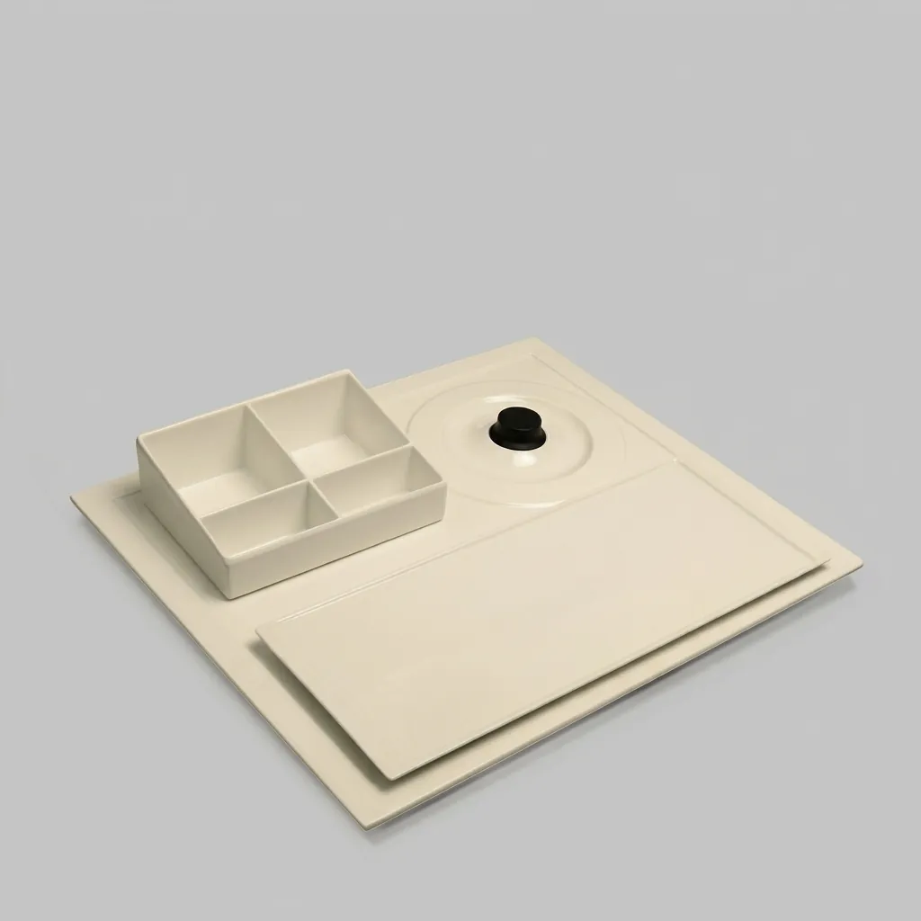 Melamine Welcome Tray with Tea Box [1024] — WTR-1024 (image 2)