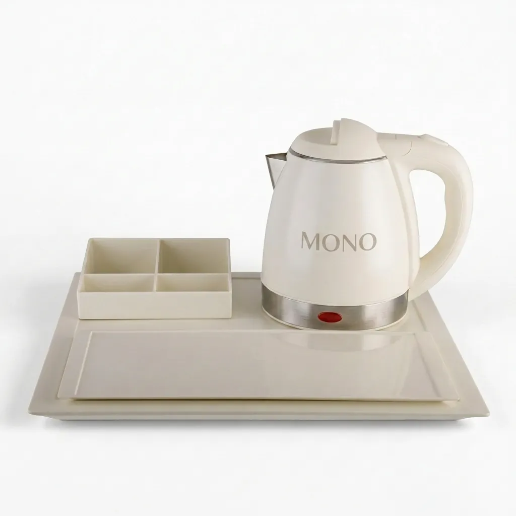 Melamine Welcome Tray with Tea Box [1024] — WTR-1024 (image 1)