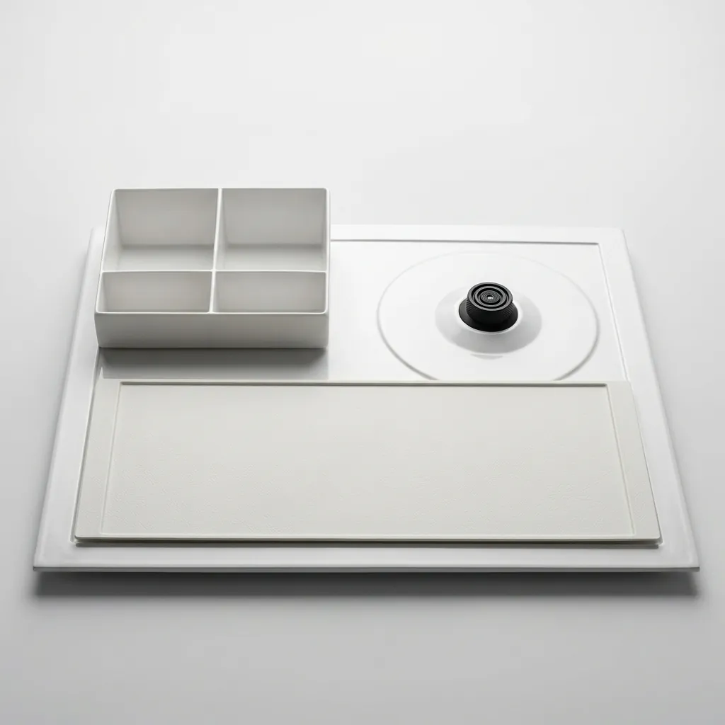 Melamine Welcome Tray with Tea Box [1025] — WTR-1025 (image 4)