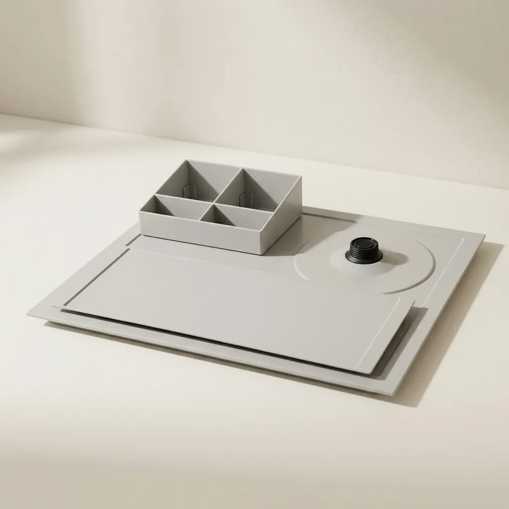 Melamine Welcome Tray with Tea Box [1025] — WTR-1025 (image 5)