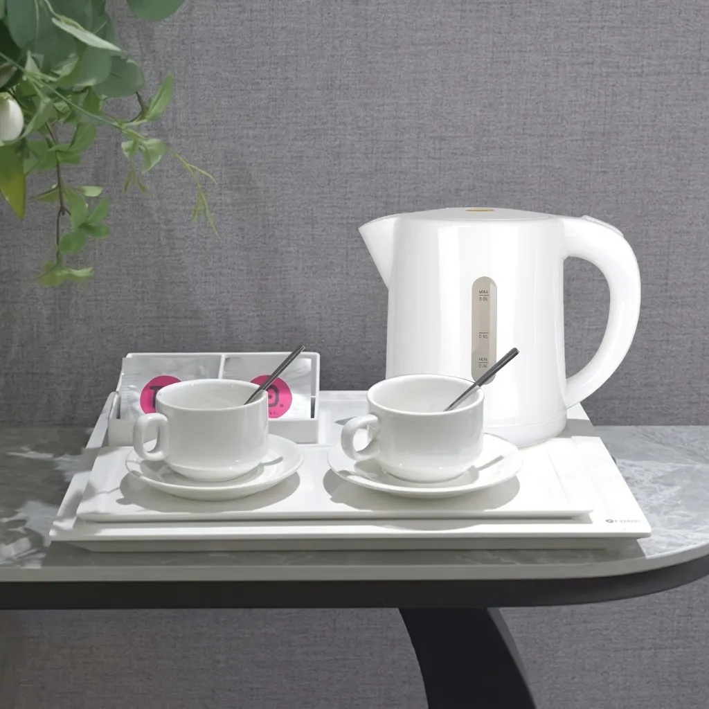 Melamine Welcome Tray with Tea Box [1025] — WTR-1025 (image 7)