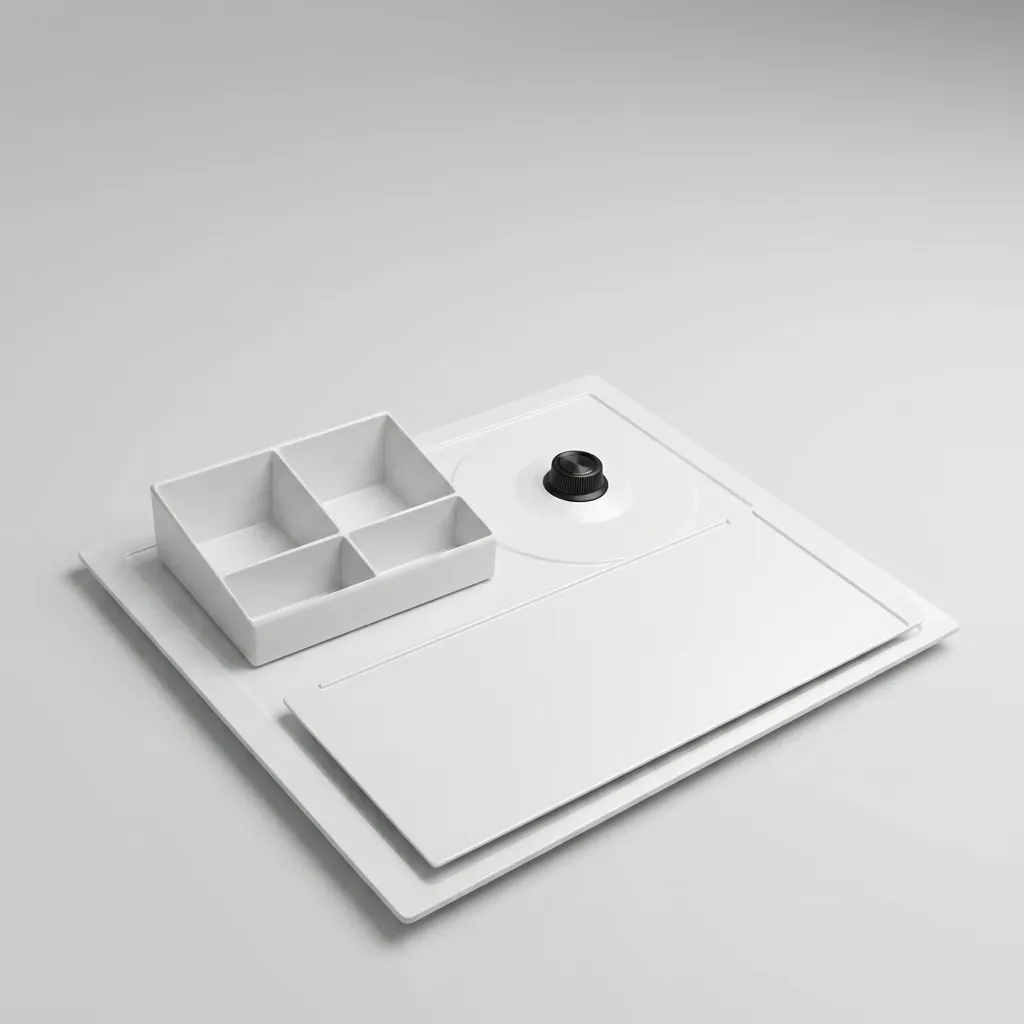 Melamine Welcome Tray with Tea Box [1025] — WTR-1025 (image 8)