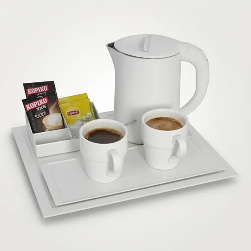 Melamine Welcome Tray with Tea Box [1025] — WTR-1025